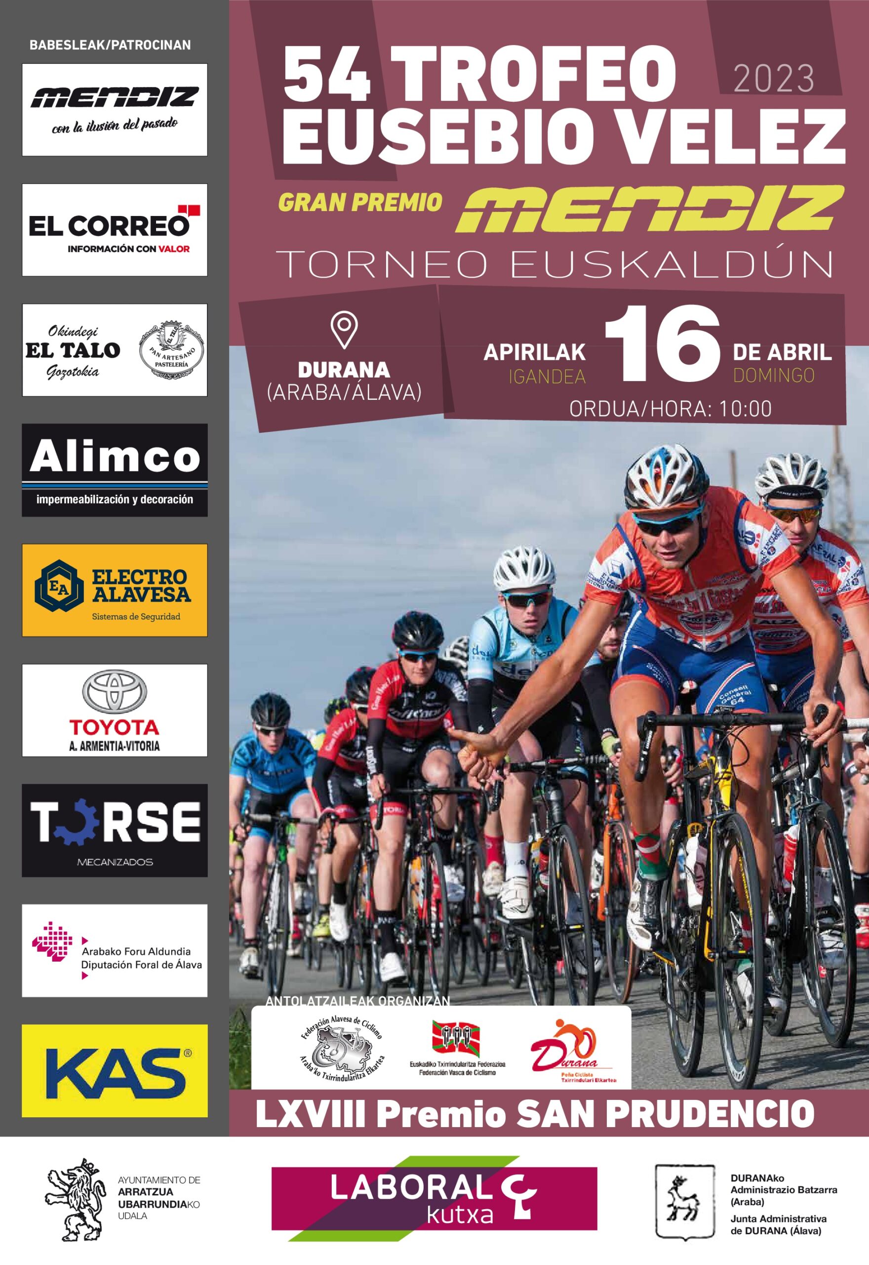 Cartel del Trofeo Eusebio Vélez de Durana 2023
