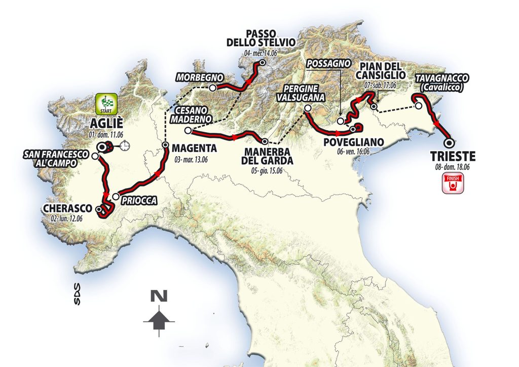 Recorrido Giro sub-23