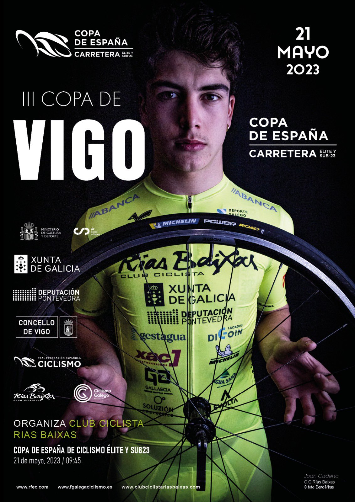 Cartel de la prueba de Vigo-Copa de España 2023