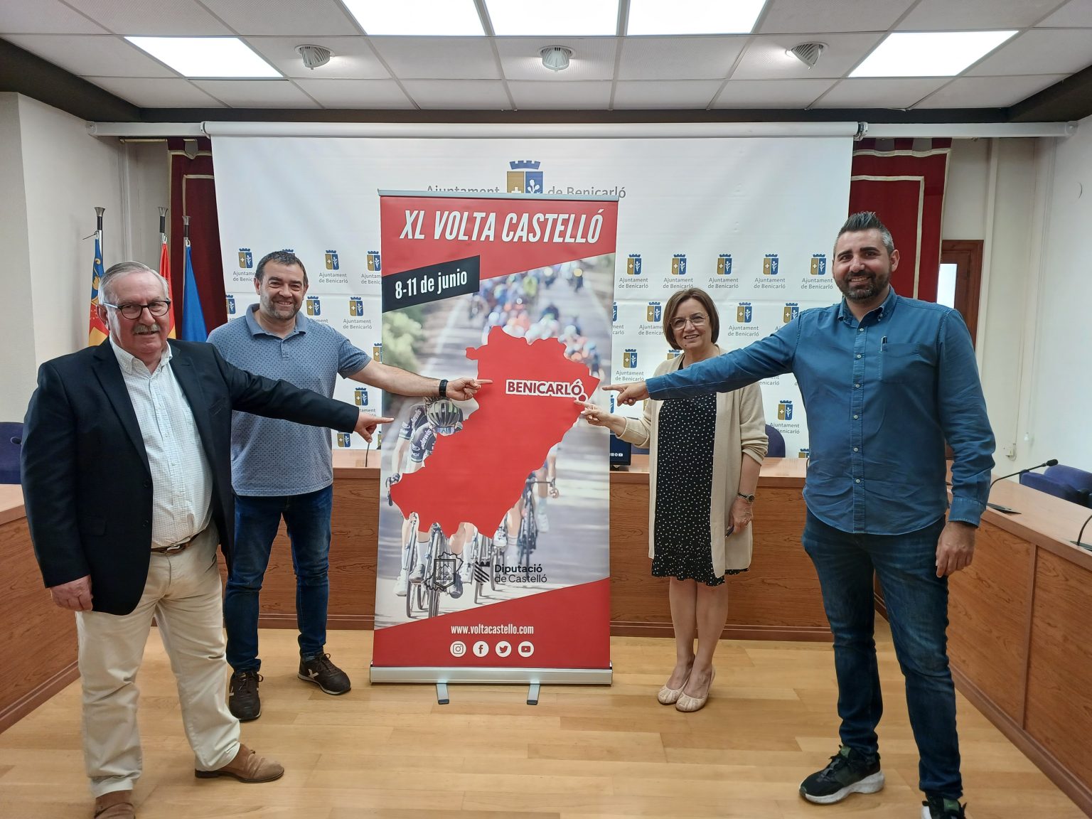 Presentación oficial de la salida de la tercera etapa en Benicarló.