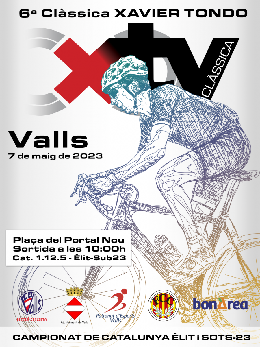 Cartel 6ª Clàssica Xavi Tondo de Valls 2023