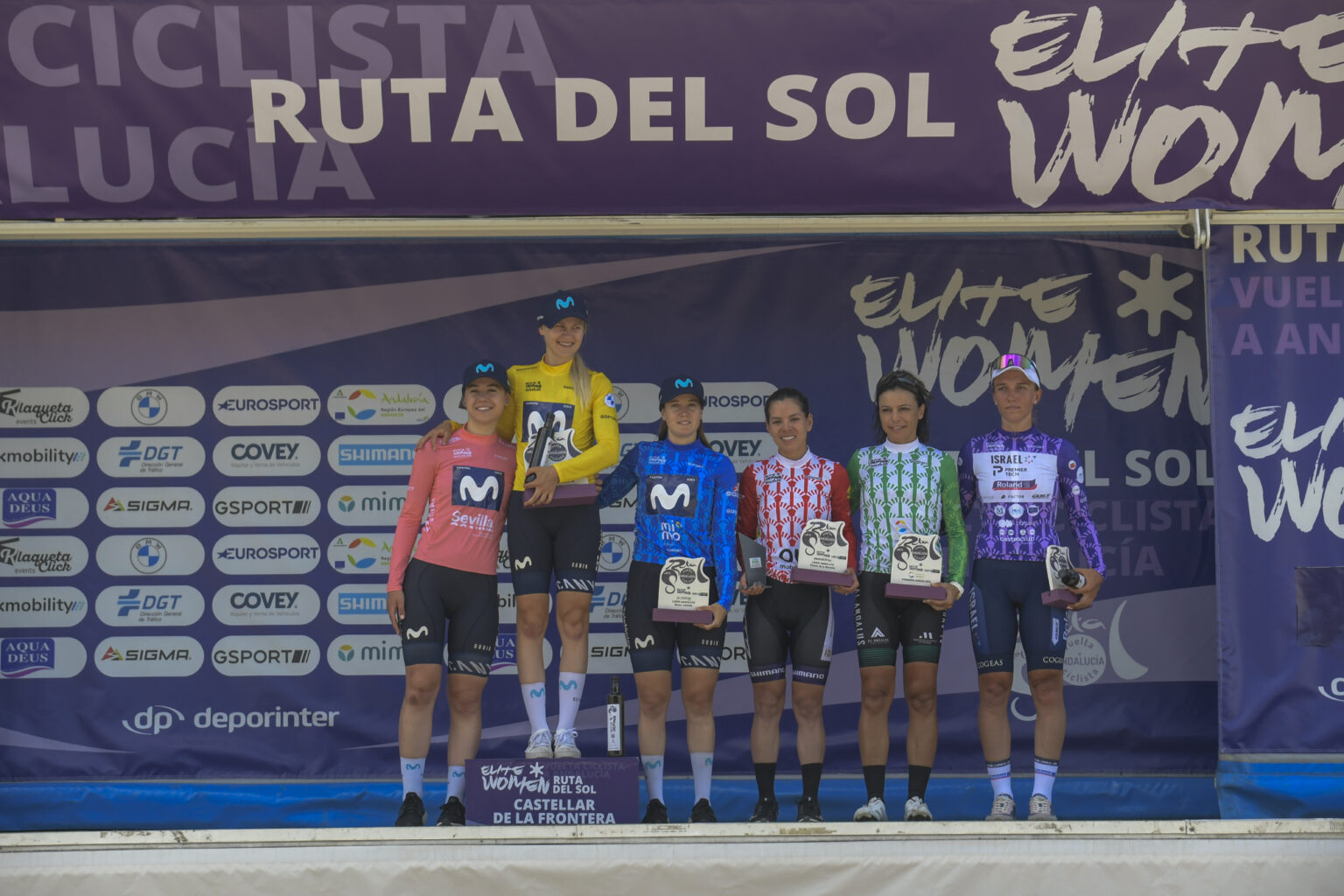 Pódium Vuelta Andalucía FEM