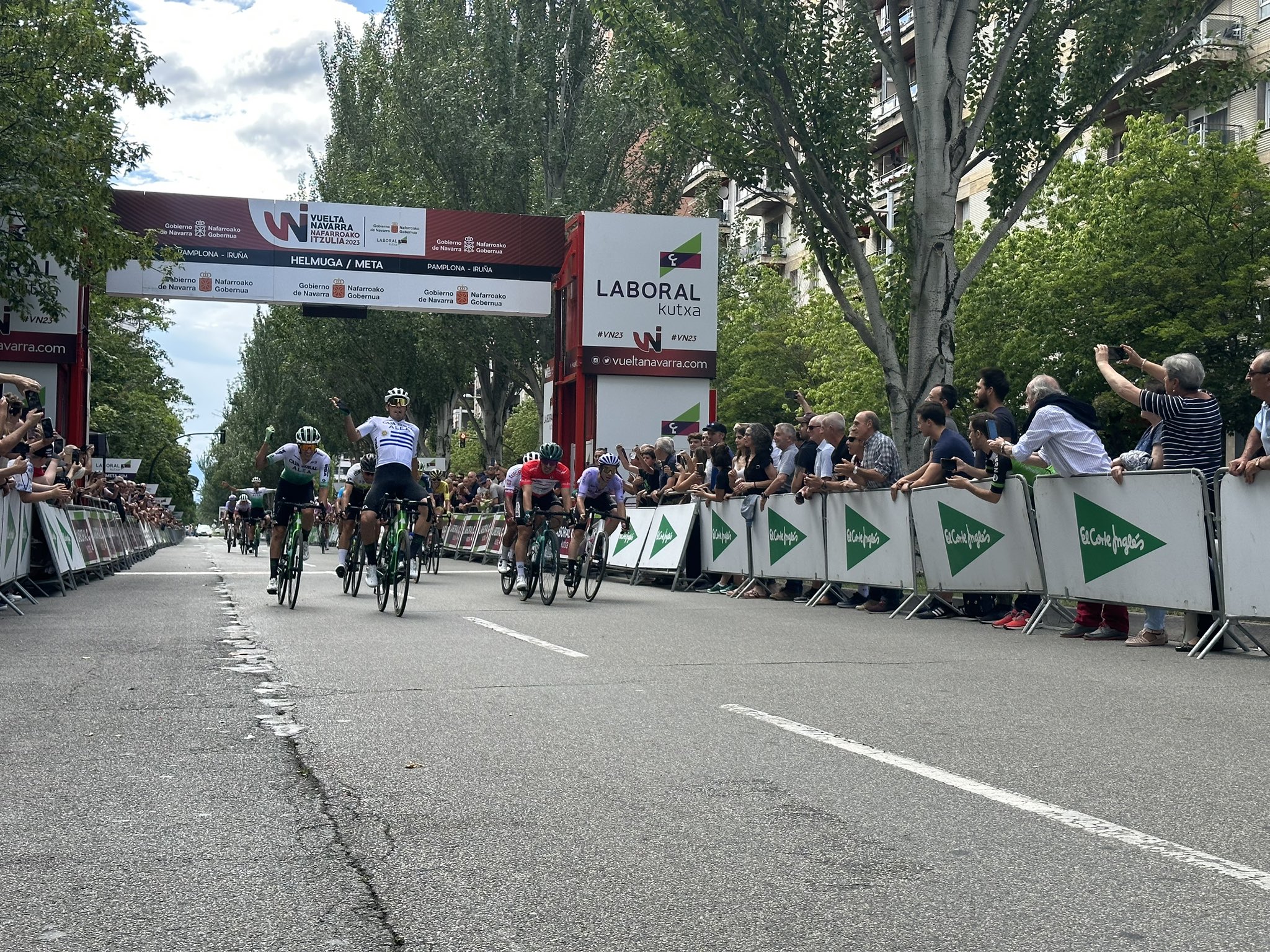 Thomas Silva se lleva en Pamplona la tercera etapa de Navarra