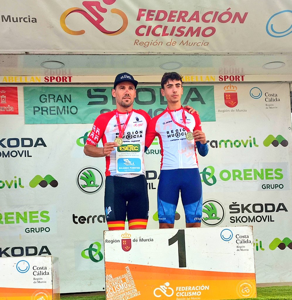 Teruel y Fuentes, campeones de Murcia contra el crono 2023