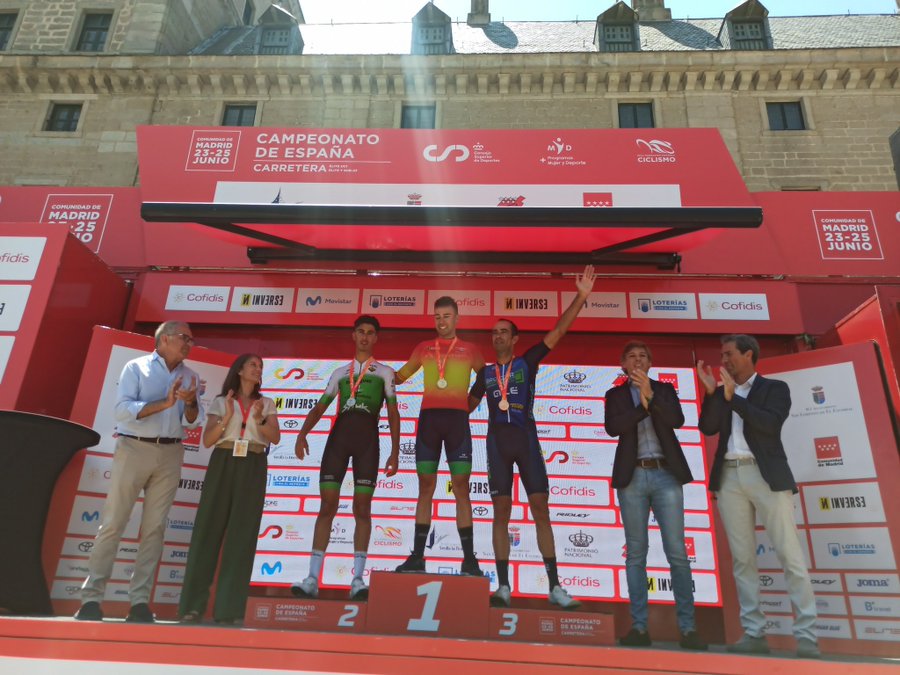 Podio élite de los #CEMadrid23 con Gutiérrez, González y Gadeo