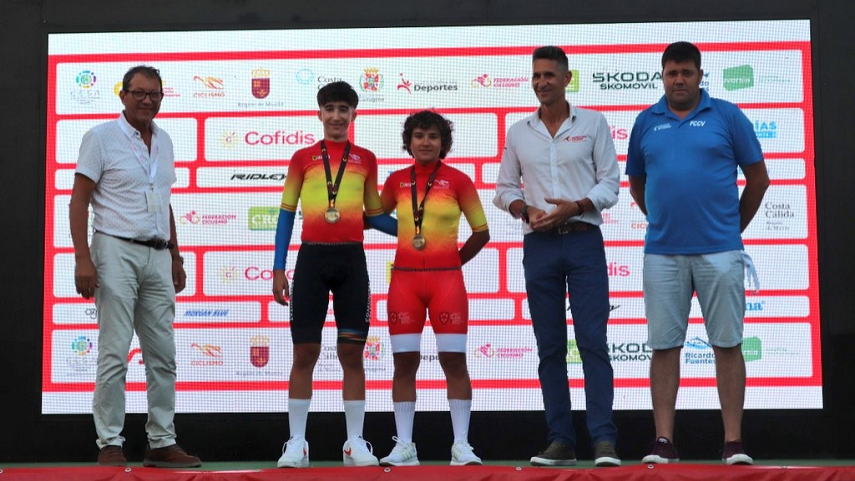 Paula Ostiz y Enrique Maranchón en el Campeonato de España de Escolares