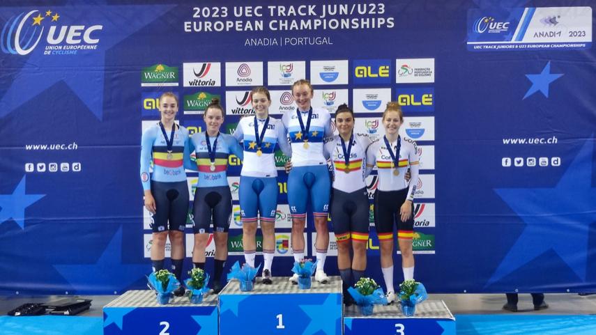 Eva Anguela e Izzy Escalera conquistan el bronce en la Madison sub23 del Campeonato de Europa