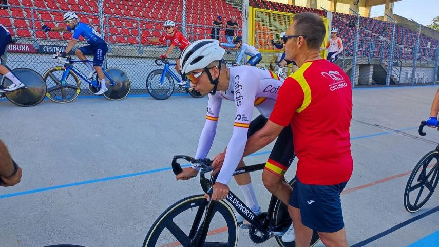 Mario Anguela en los 6 Giorni Delle Rose