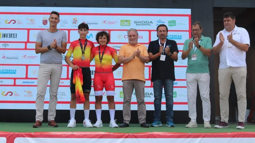 Paula Ostiz y Enrique Maranchón en el Campeonato de España de Escolares