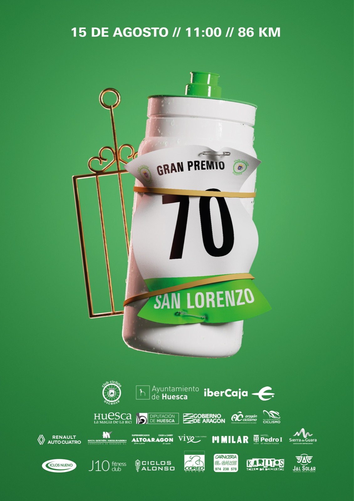 Cartel del GP de San Lorenzo de Ciclismo de Huesca
