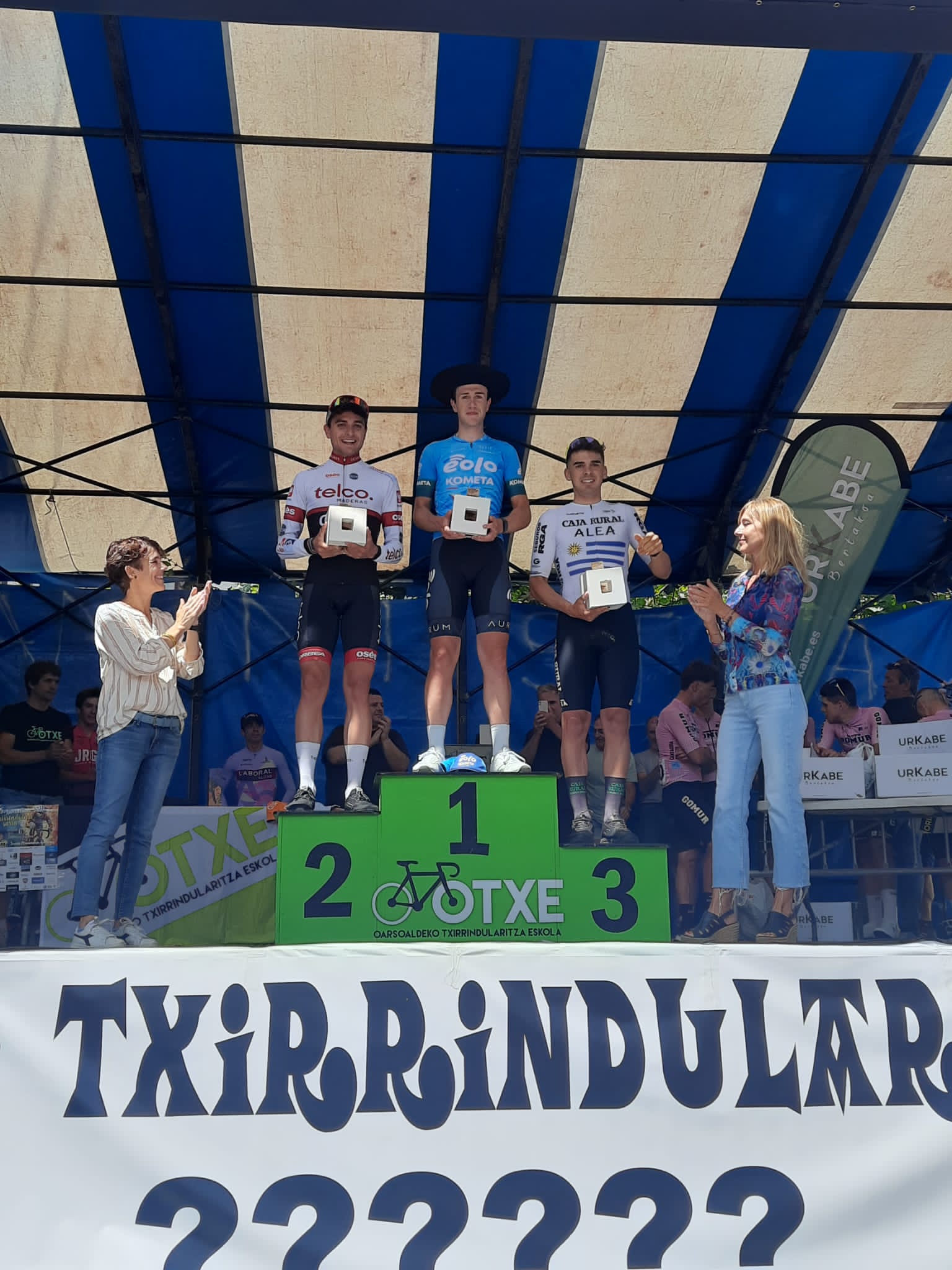 Podium Xanisteban Saria Raúl Bastida Telco. ON Clima Osés