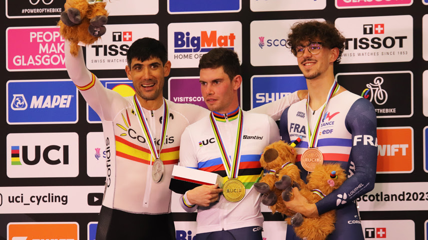 Maurice Eckhard, subcampeón del mundo de scratch