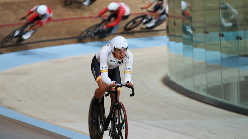 7ª plaza de un gran Sebastián Mora en el Ómnium del Campeonato del Mundo de Pista