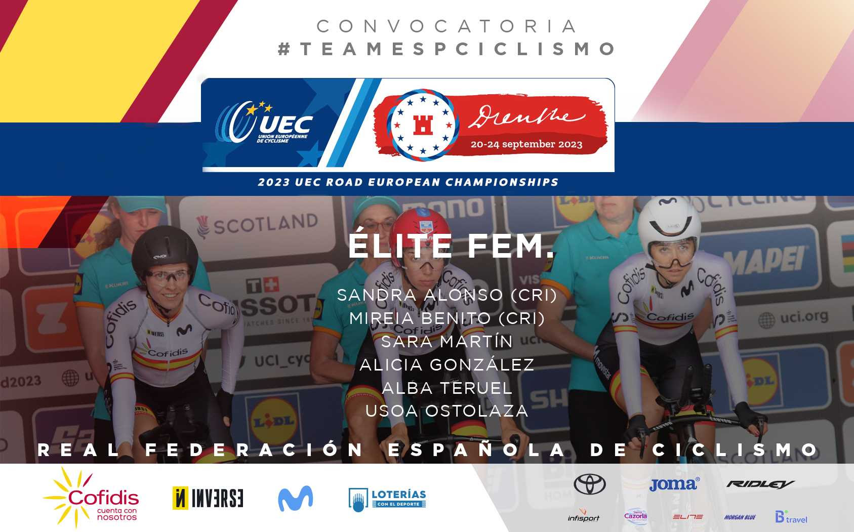 Selección Española élite femenina RFEC Campeonato de Europa