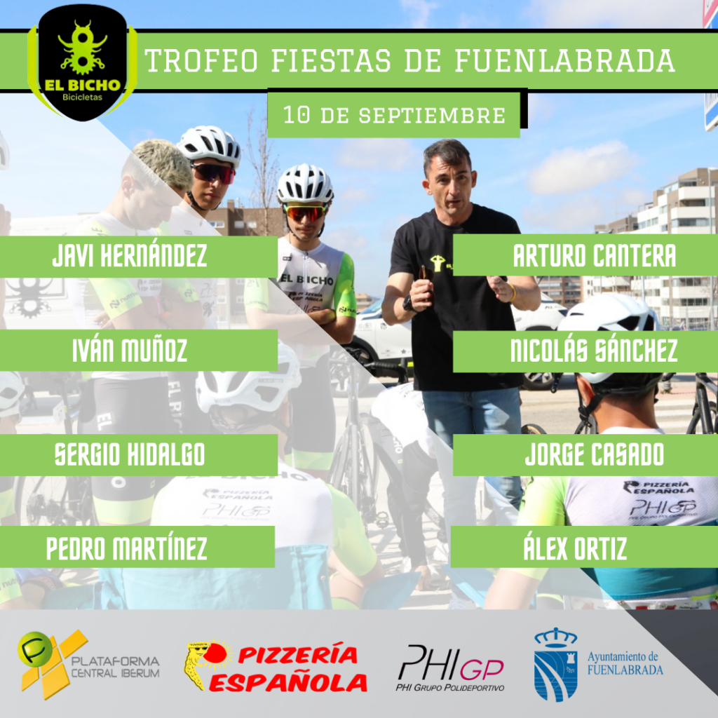 Alineación del equipo para el Trofeo Fiestas de Fuenlabrada. Imagen: El Bicho-Pizzería Española-PHI