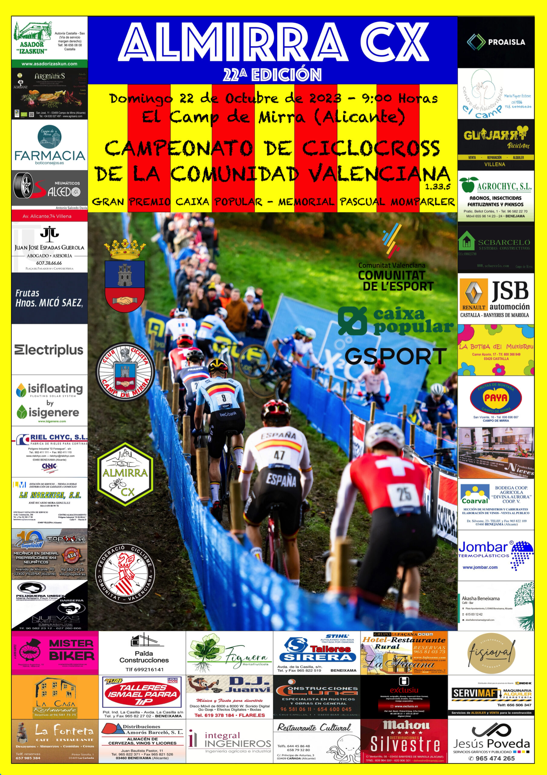 El Almirra CX nos dejará los campeones valenciano de ciclocrós