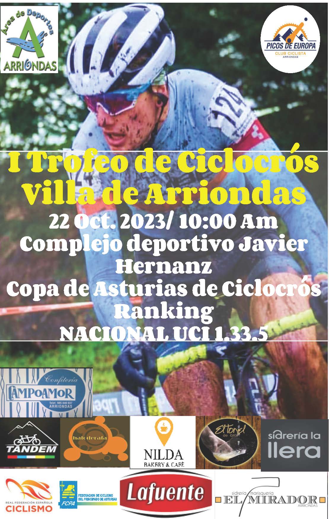 Arriondas recibe la tercera cita de la Copa Principado de Asturias de ciclocrós