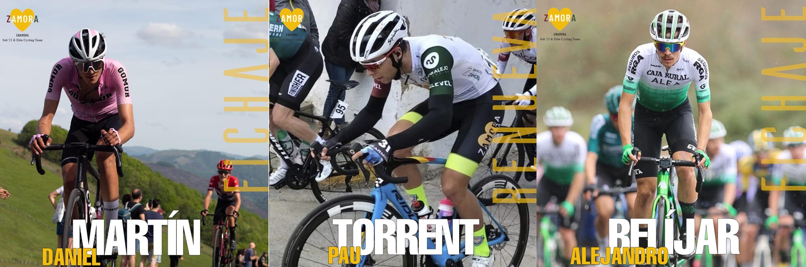 Daniel Martín, Pau Torrent y Alex Belíjar serán ciclistas del Zamora Enamora en 2024