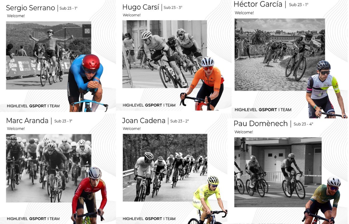 Seis ciclistas sub-23 se estrenarán en 2024 con el High Level - Gsport