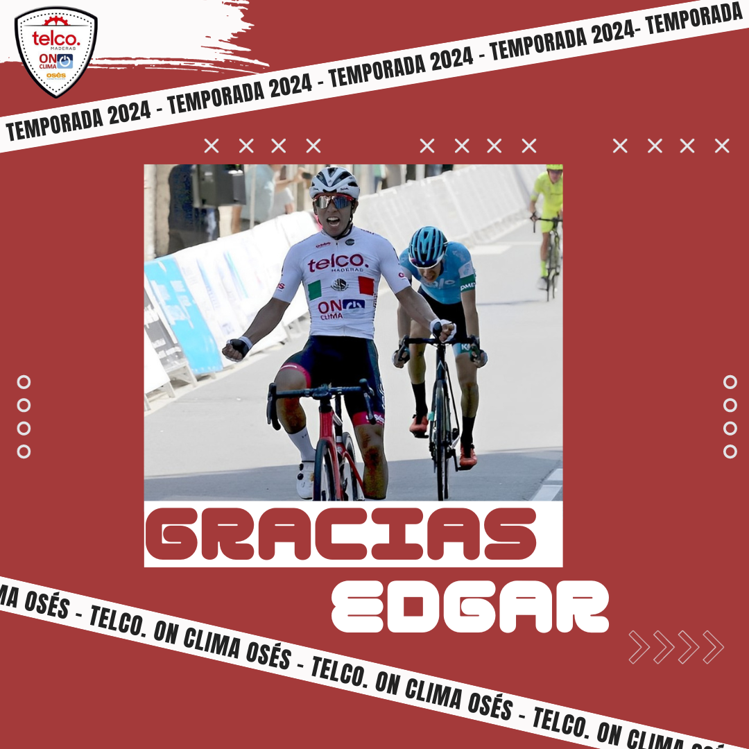 Edgar Cadena se despide del Telco. ON Clima Osés y asciende al pelotón profesional