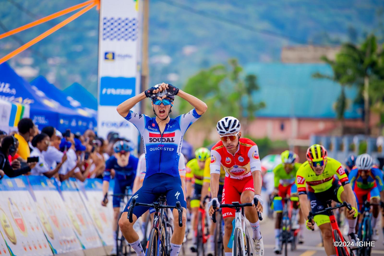 Jhonatan Restrepo (Polti Kometa) finaliza en segunda posición la 4ª etapa del Tour du Rwanda