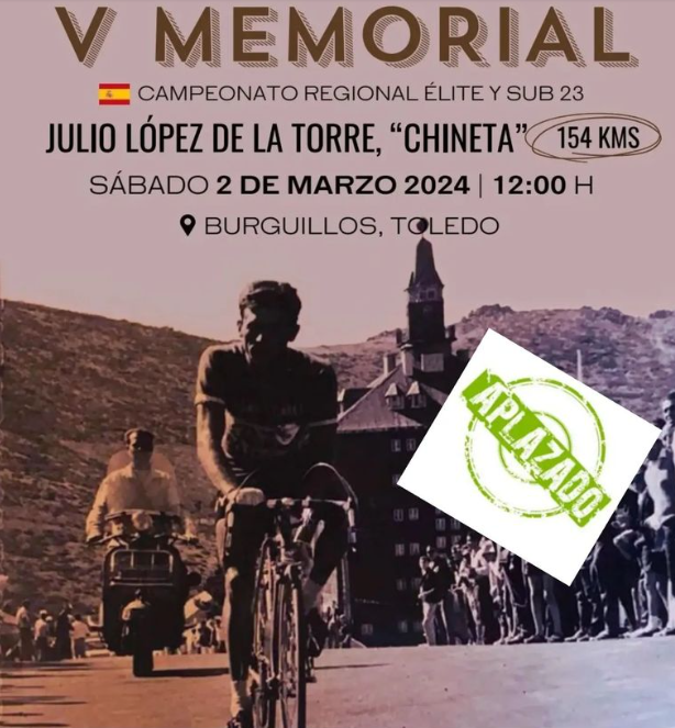 Cartel del V Memorial Julio López "Chineta" 2024
