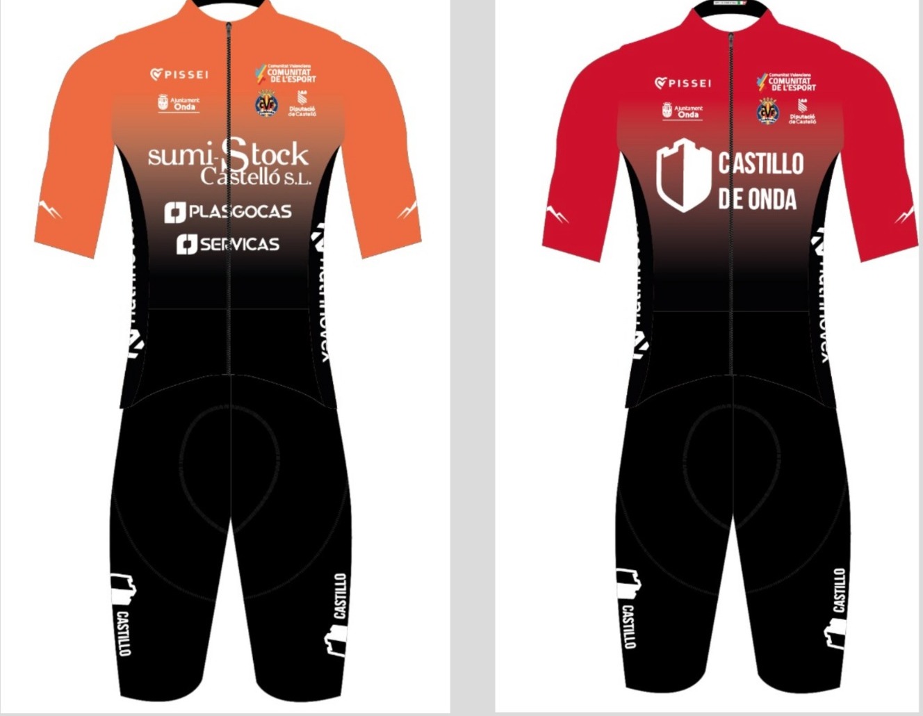 El Castillo de Onda y el Sumistock lucirán equipaciones Pissei en la temporada 2024