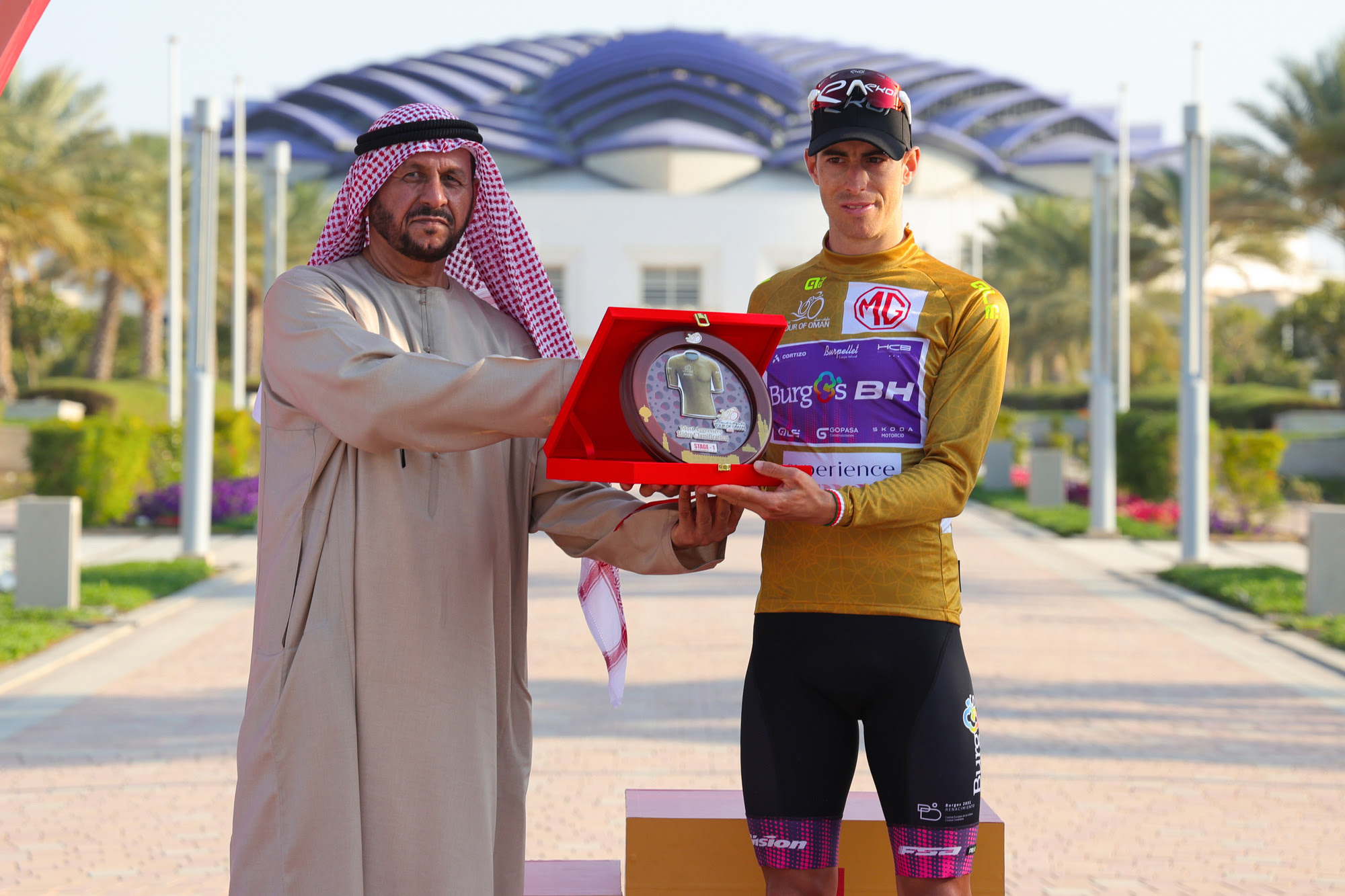 El Burgos BH consigue la combatividad y ser el mejor equipo en la primera etapa del Tour de Omán