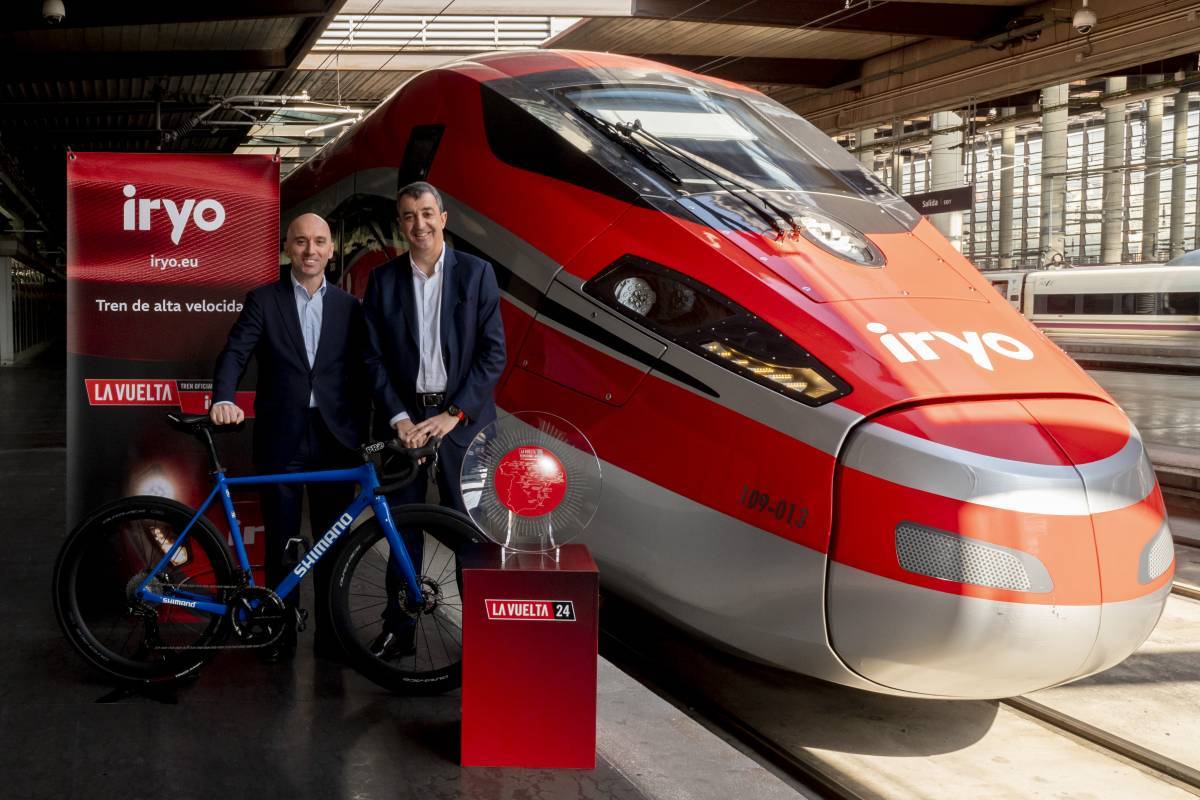 La Vuelta se mueve con iryo, patrocinador y tren oficial por segundo año consecutivo