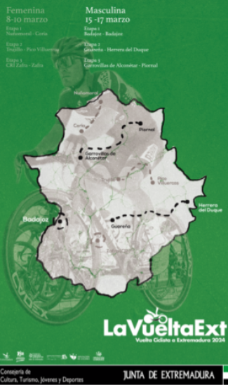 Cartel Vuelta a Extremadura Masculina 2024