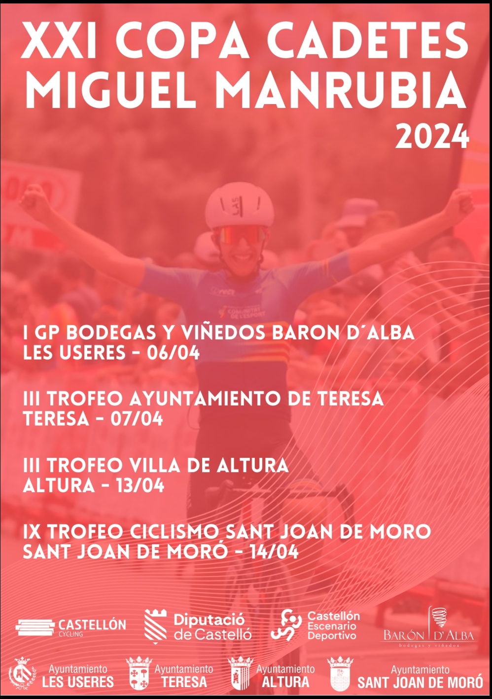 Cuatro pruebas componen la Copa Cadete Miguel Manrubia 2024