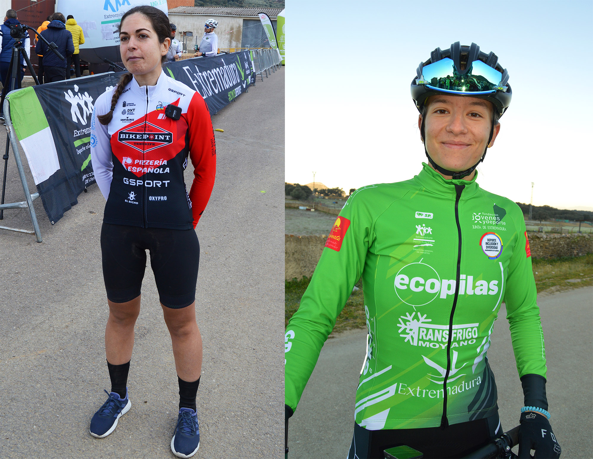 María Reyes Murillo y Natalia Huertas, las extremeñas de la Vuelta a Extremadura 2024
