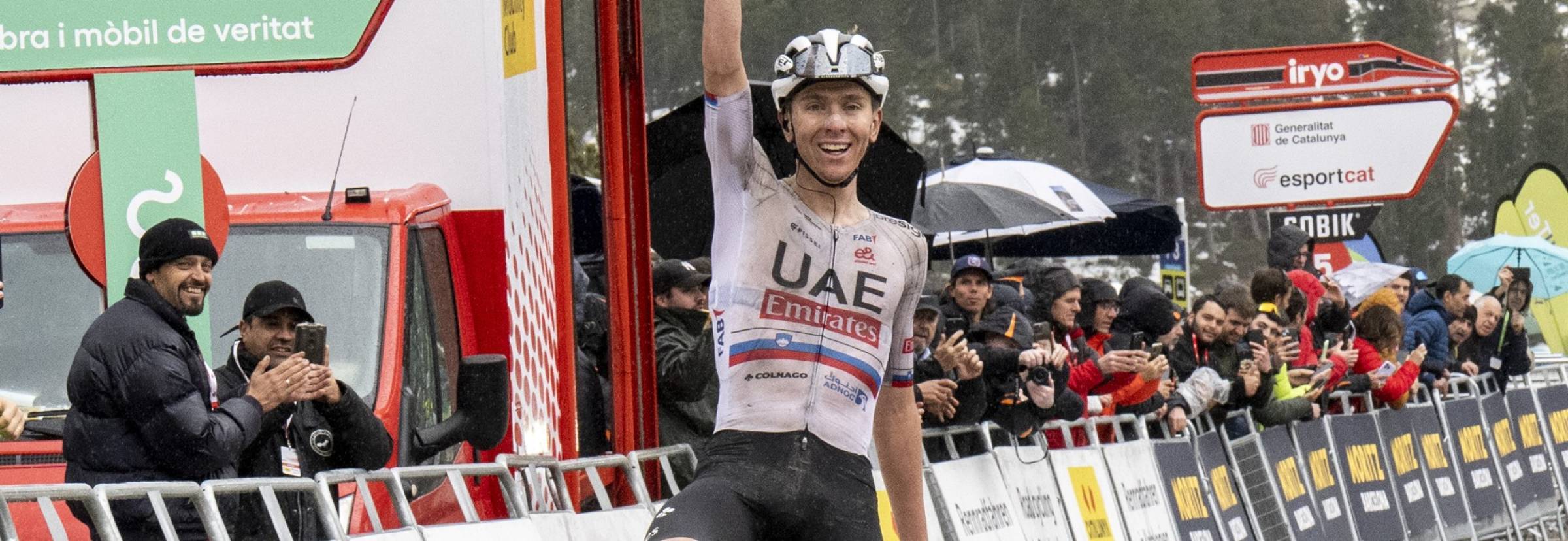 Tadej Pogačar (UAE) da el primer golpe en Vallter a la Volta a Catalunya