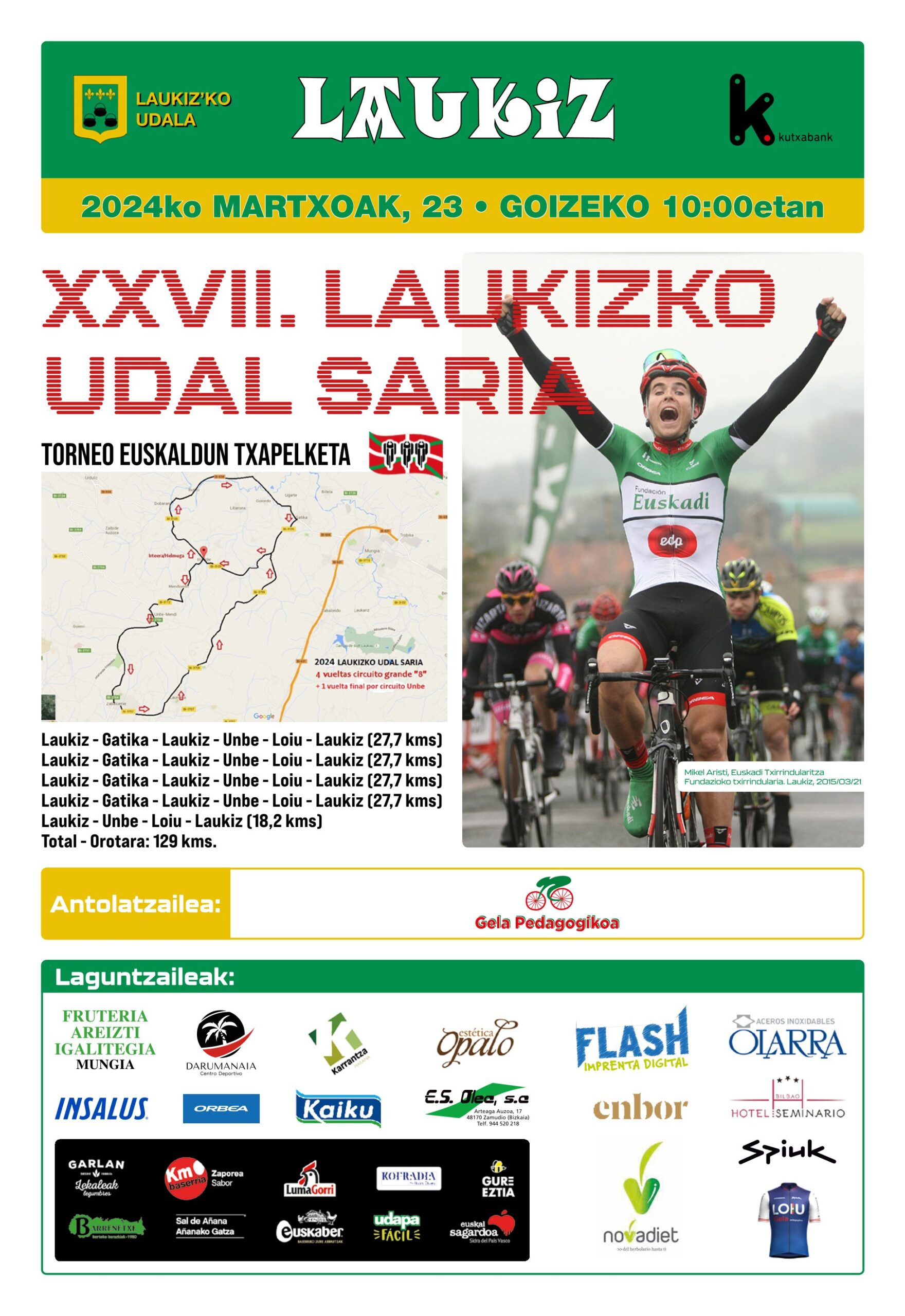 Cartel de la prueba de Laukiz de 2024