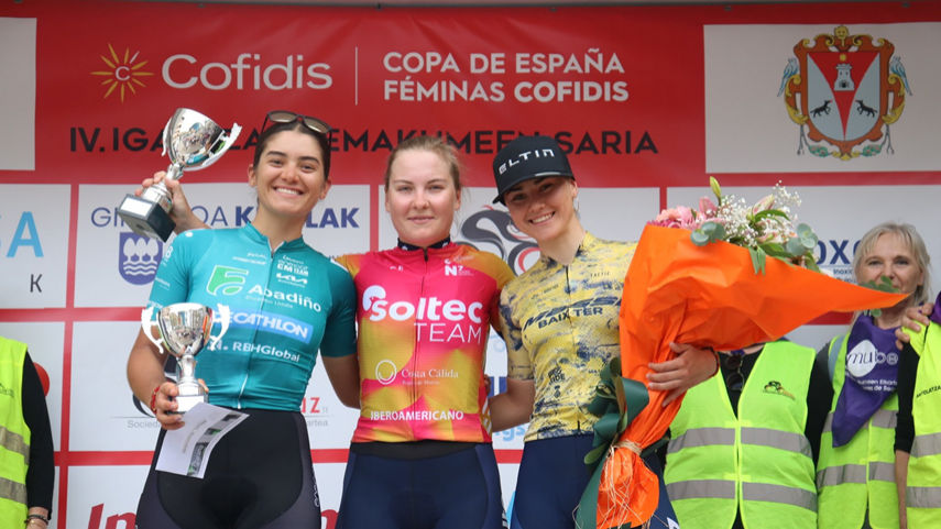 Valeria Valgonen vence en Beasain y Nuria Tauler se sitúa como líder de la Copa de España Féminas Cofidis