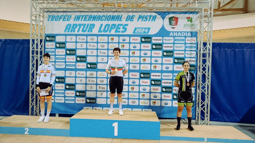 Eukene Larrarte, segunda en el Scratch en el Trofeu Internacional de Pista Artur Lopes