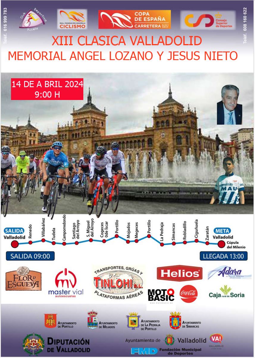 Cartel de la XIII Clásica de Valladolid-Memorial Ángel Lozano y Jesús Nieto