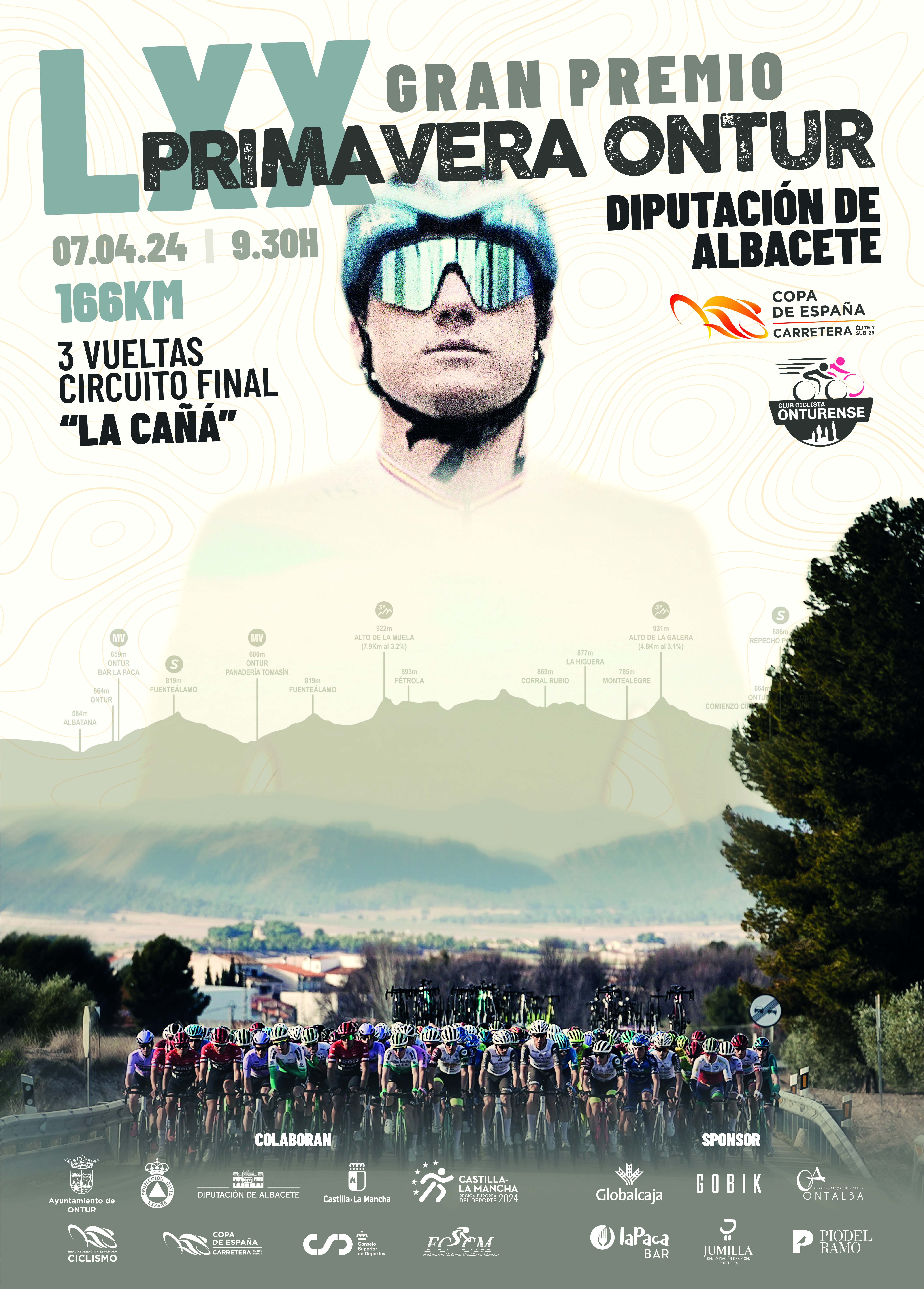 Cartel del LXX GP Primavera de Ontur 2024