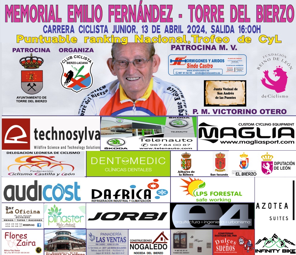 Cartel del Memorial Emilio Fernández 2024