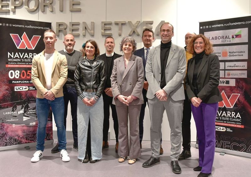 Presentada la Navarra Women's Elite Classic 2024 que se celebrará el 8 de mayo en Pamplona