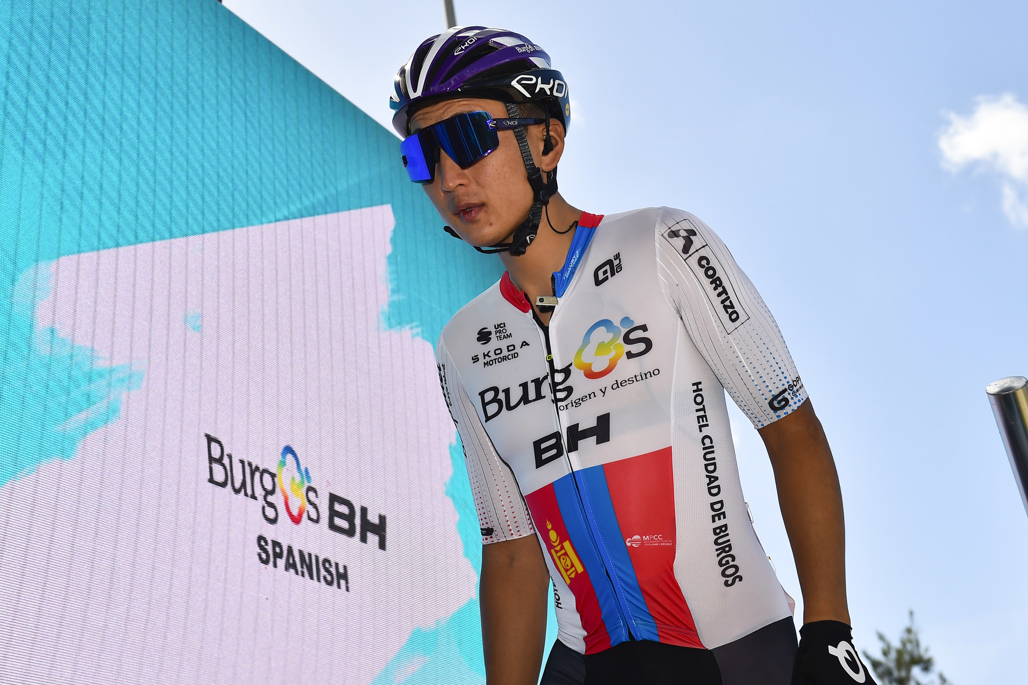 Sainbayar (Burgos BH), protagonista en la fuga de la etapa inaugural del Tour de Turquía 2024