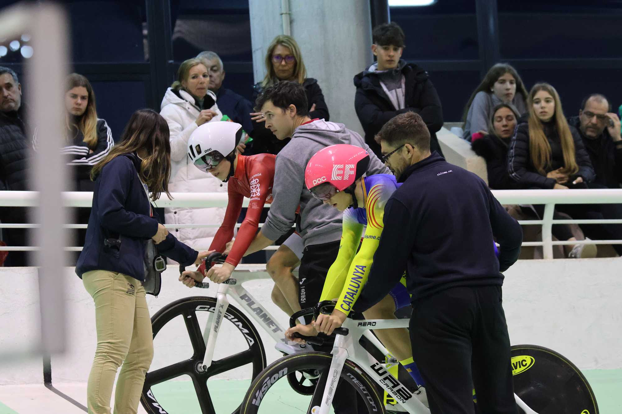 El Campeonato de España de Pista Junior y Cadete arrancó en Galapagar con la Velocidad Individual