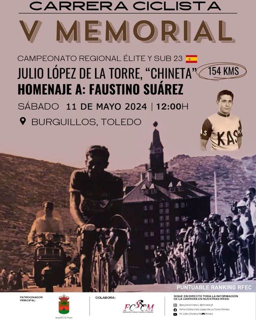 Cartel del V Memorial Chineta de Burguillos de Toledo 2024