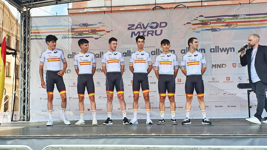 Haimar Etxeberria consigue un top - 20 en el esprint de la primera etapa de la Carrera de la Paz