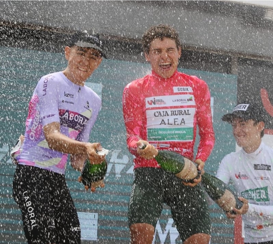 Diaz, Trigo y Gimeno, podio final de Vuelta a Navarra 2024
