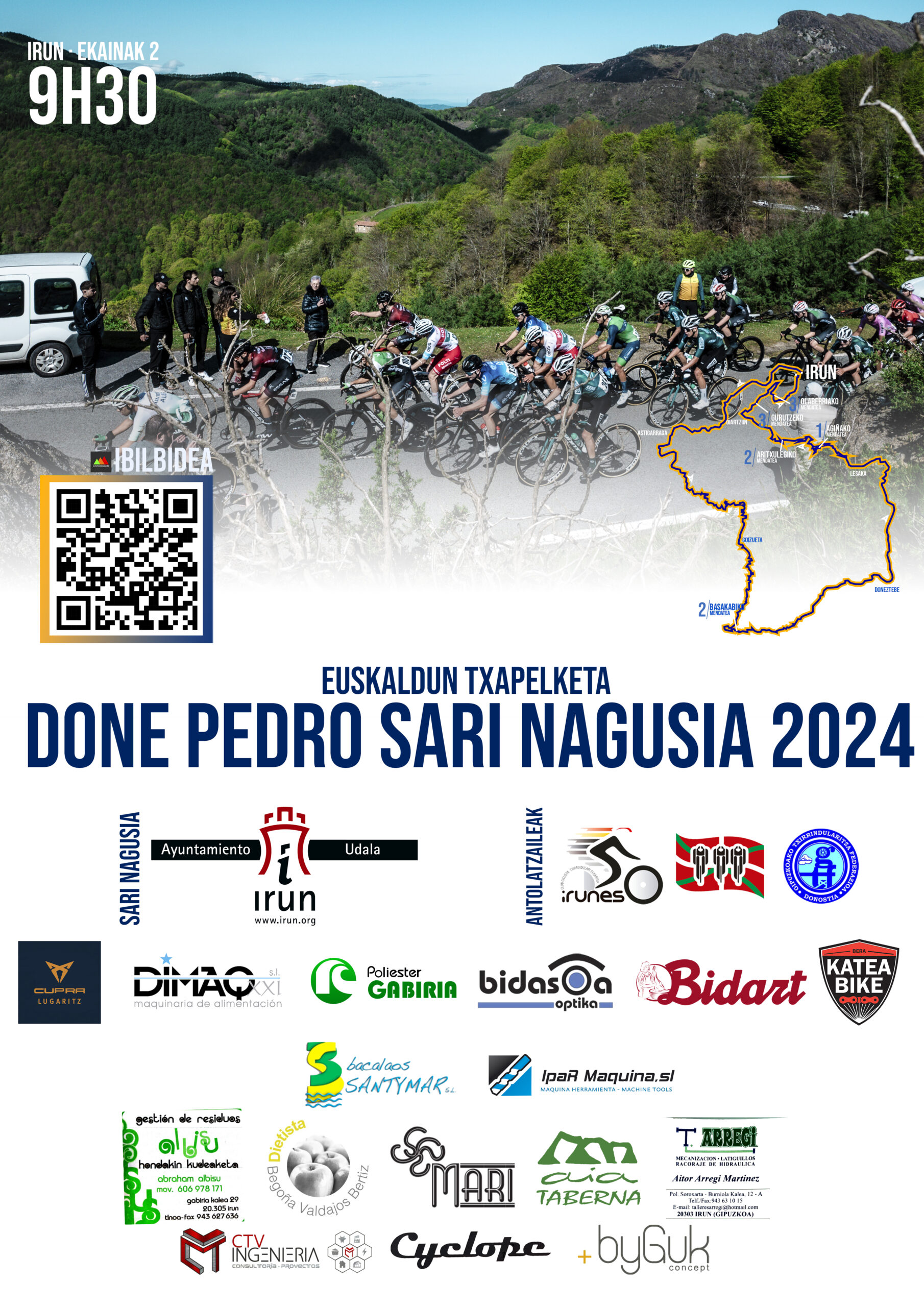 Cartel de la prueba de San Pedro de Irún, Torneo Euskaldun 2024