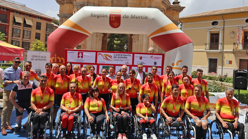 Caravaca de la Cruz cierra con éxito un brillante Campeonato de España de Ciclismo Paralímpico en carretera