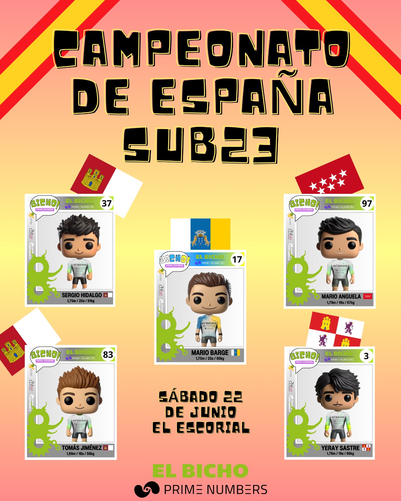 El Bicho - Prime Numbers contará con cinco representantes en los Campeonatos de España