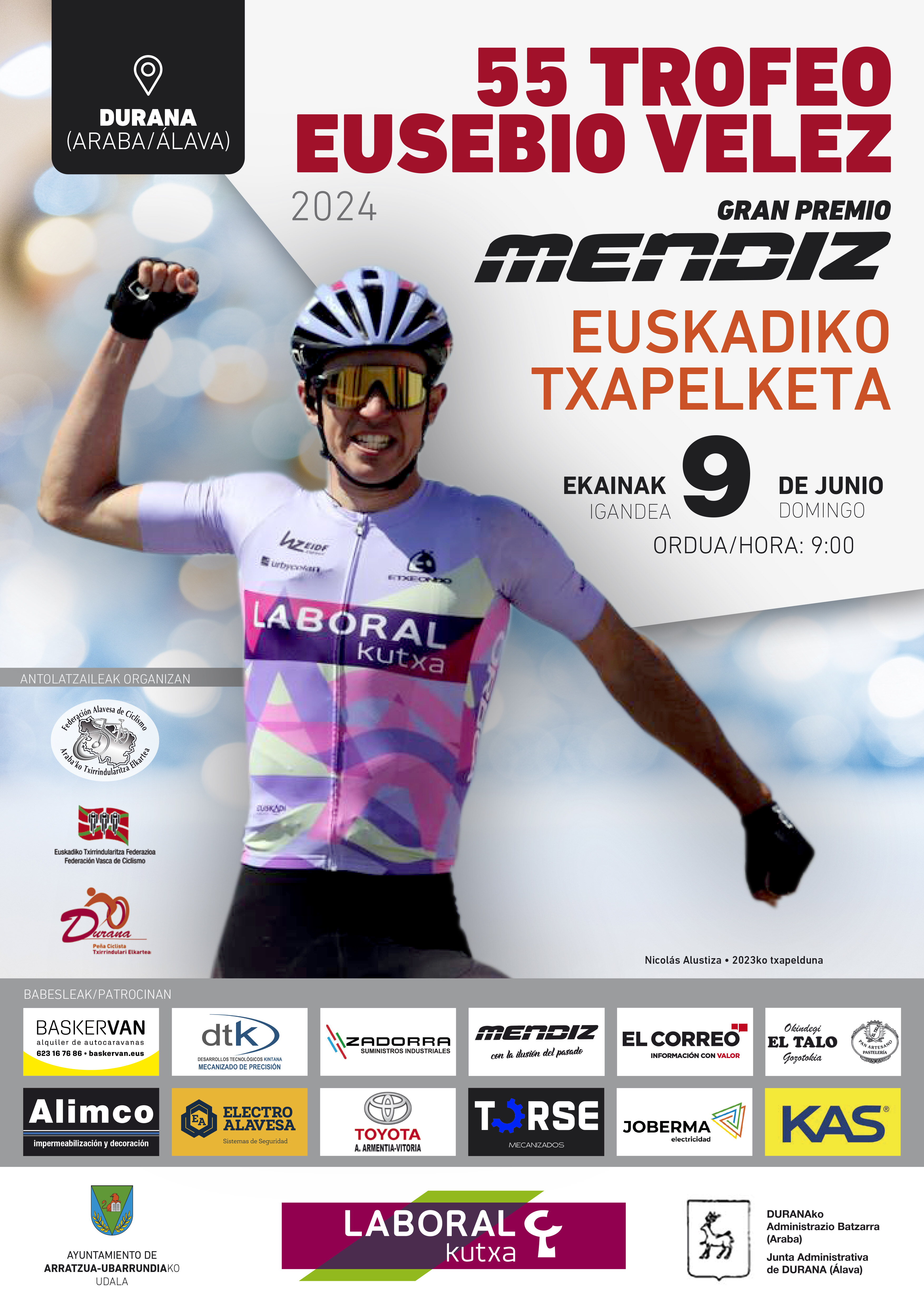 Cartel del 55 Trofeo Eusebio Vélez-GP Mendiz de Durana 2024