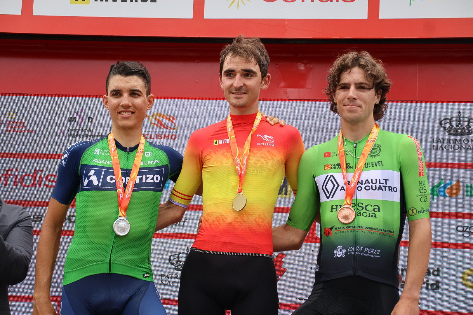 Podium elite Campeonato España Ganzabal Faura Castrillo